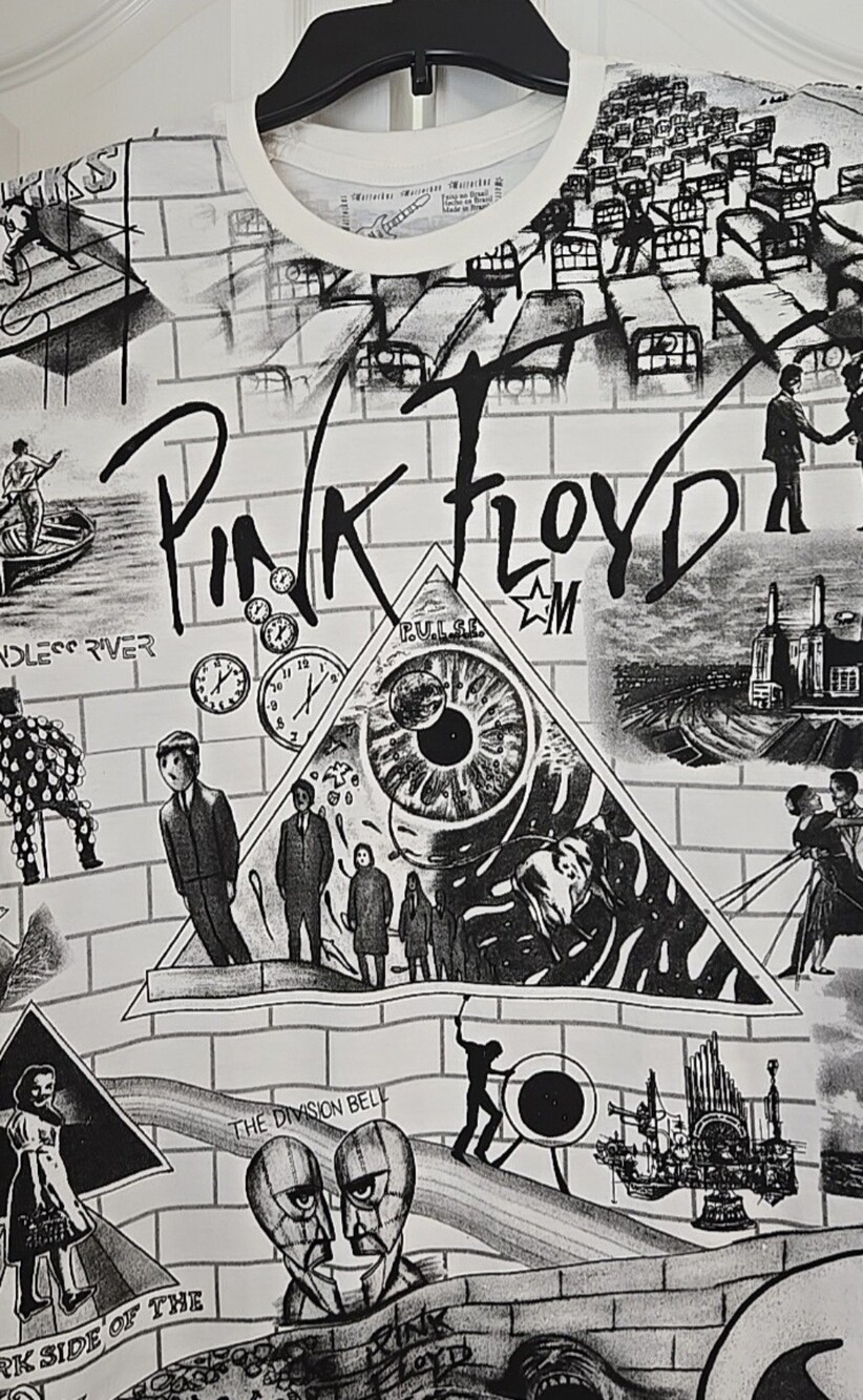 Pink Floyd Graphic Short Sleeve Tee - White/Black